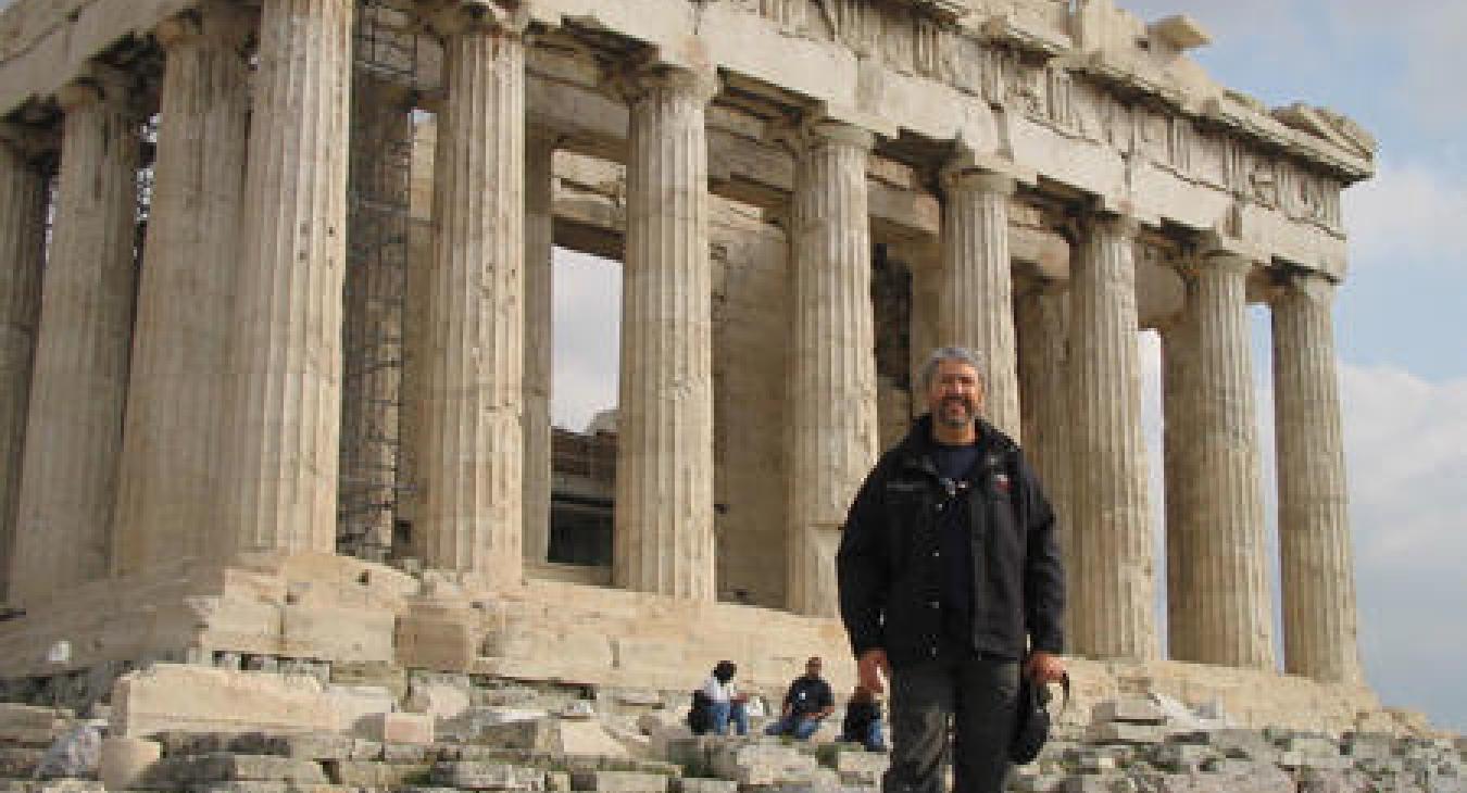 Luis at the Acropolis