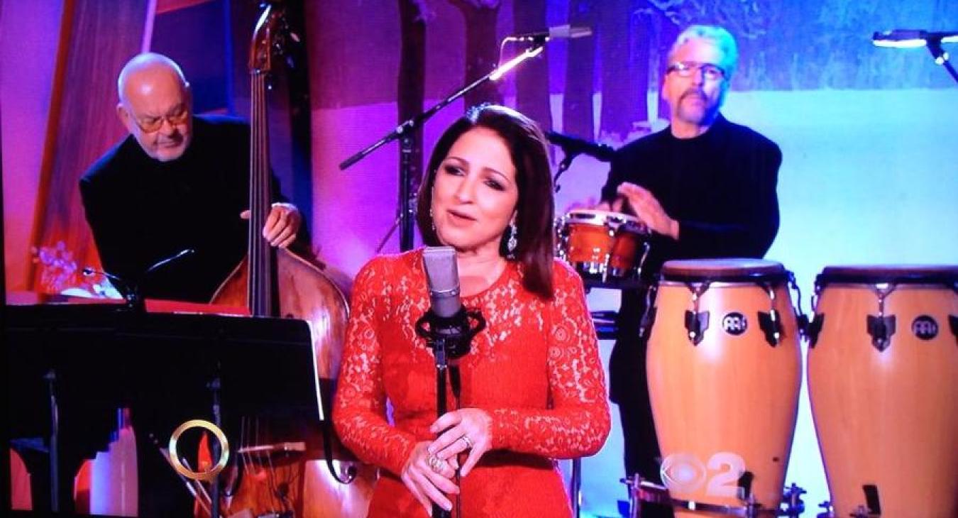  Luis Conte with Gloria Estefan