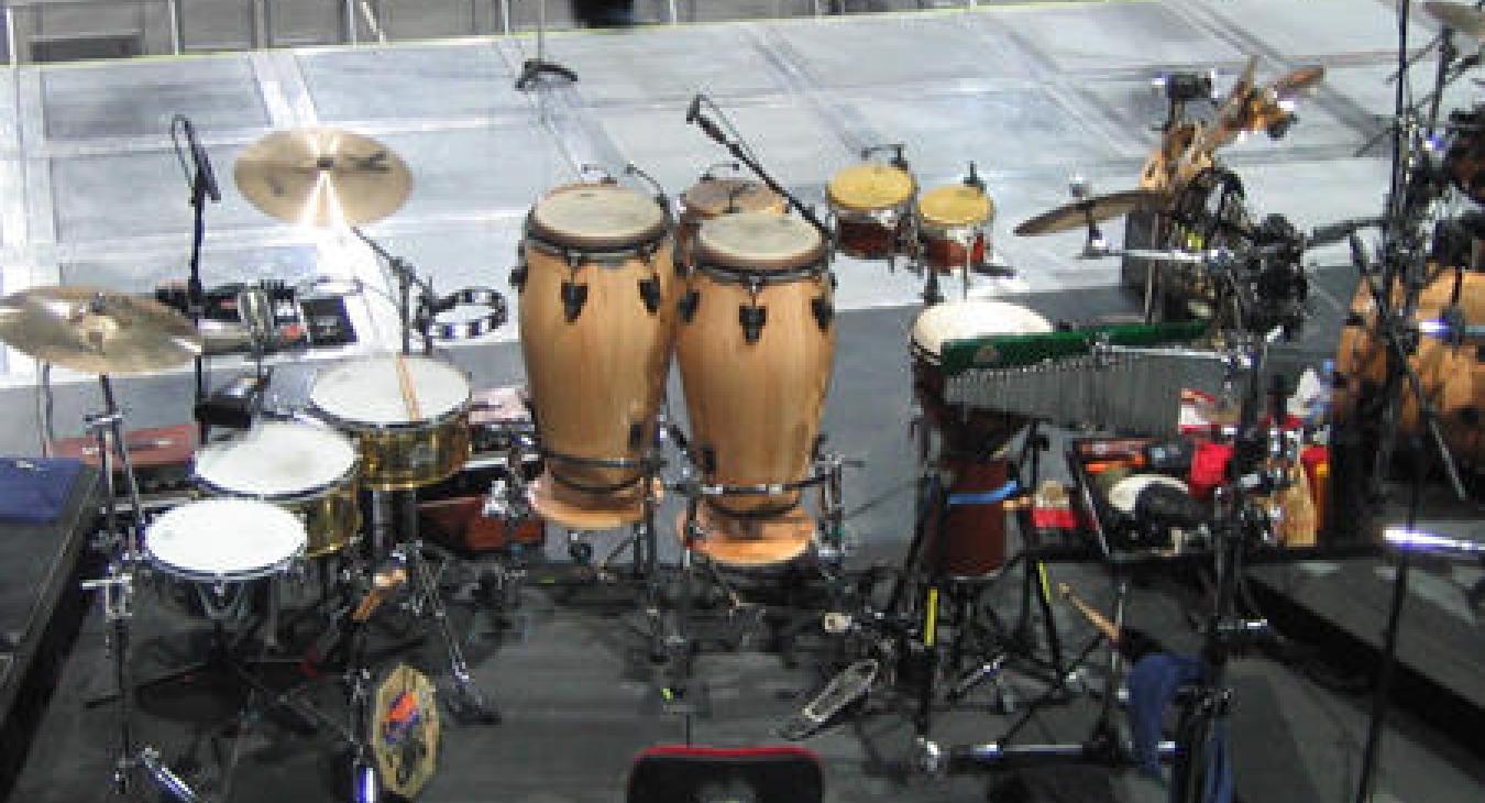 Luis Conte Phil Collins setup
